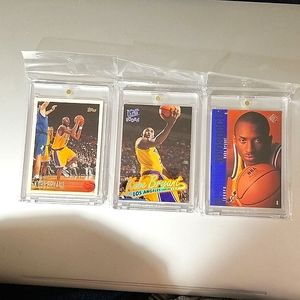 3 Kobe Bryant Rookie cards, Topps, SP, Ultra
